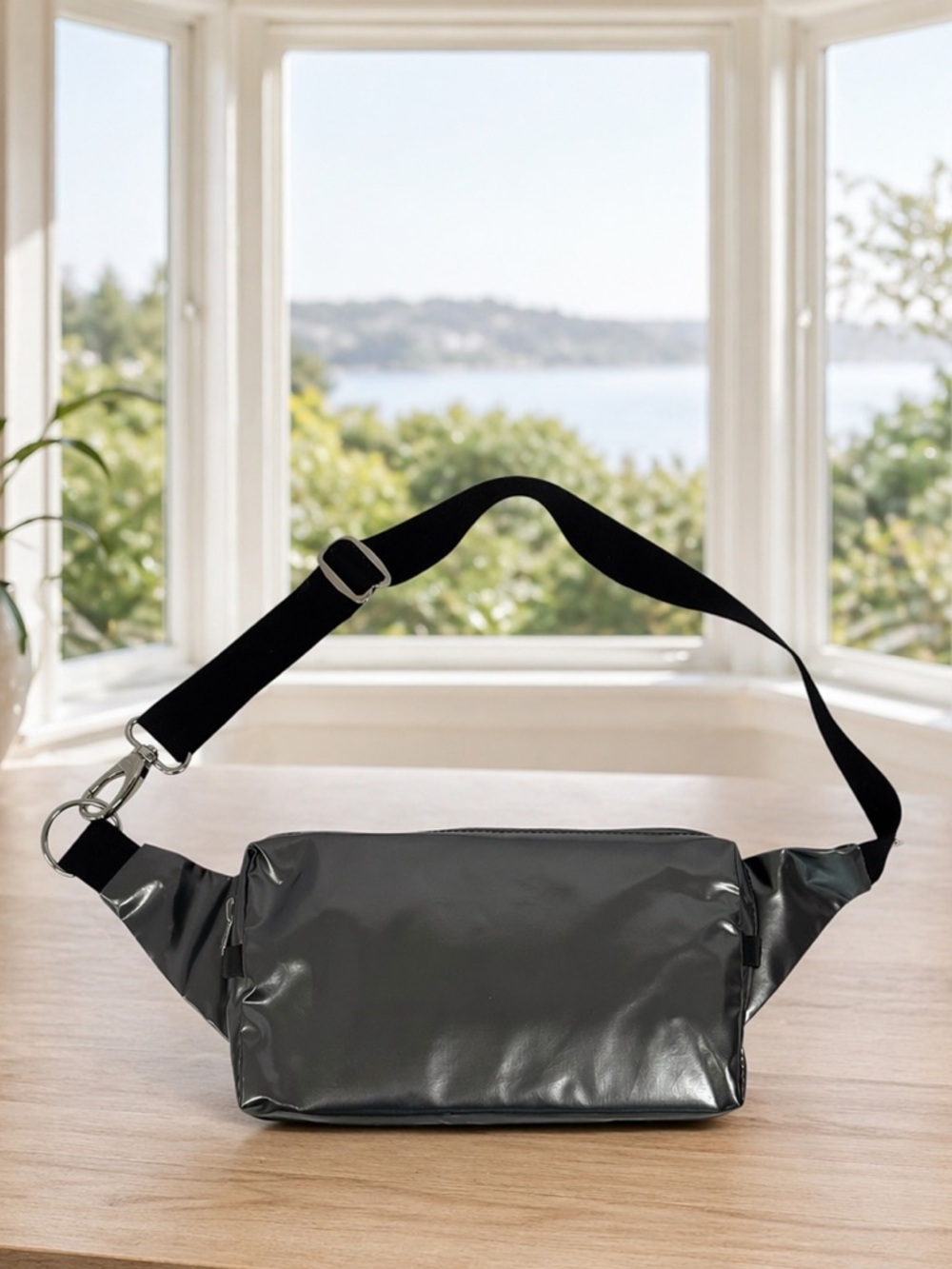 Jack Gomme Paris France Silver BLOOM Bum Bag Shoulder-Fanny Pouch Crossbody 9x6